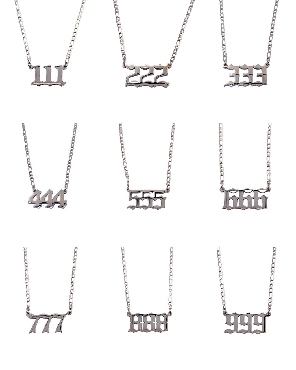 Angel Number Necklace (111-999)