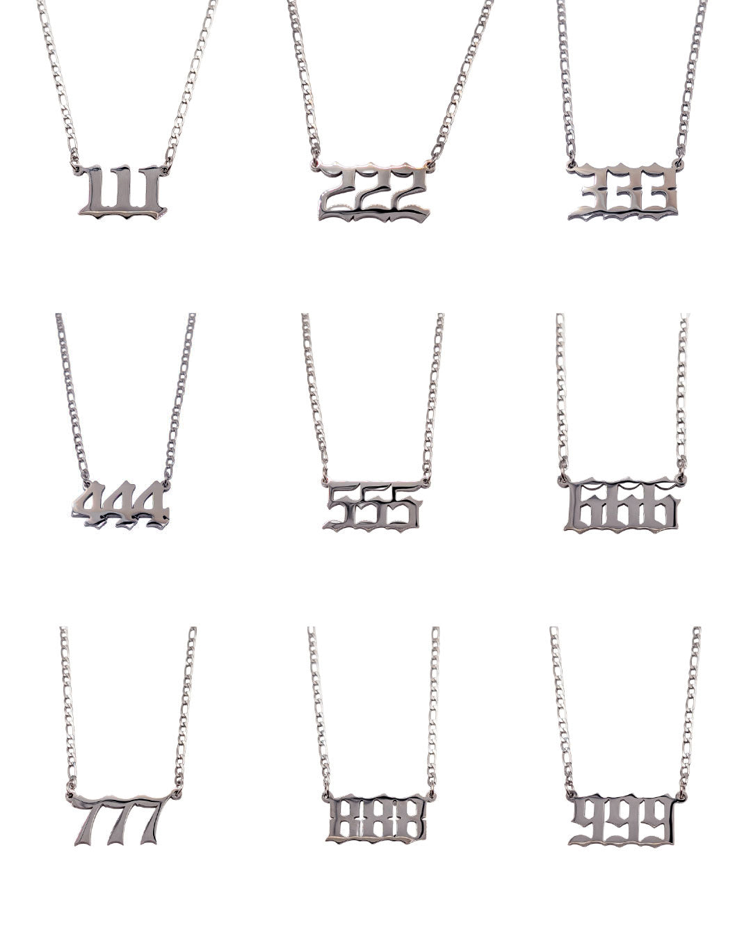 Angel Number Necklace (111-999)