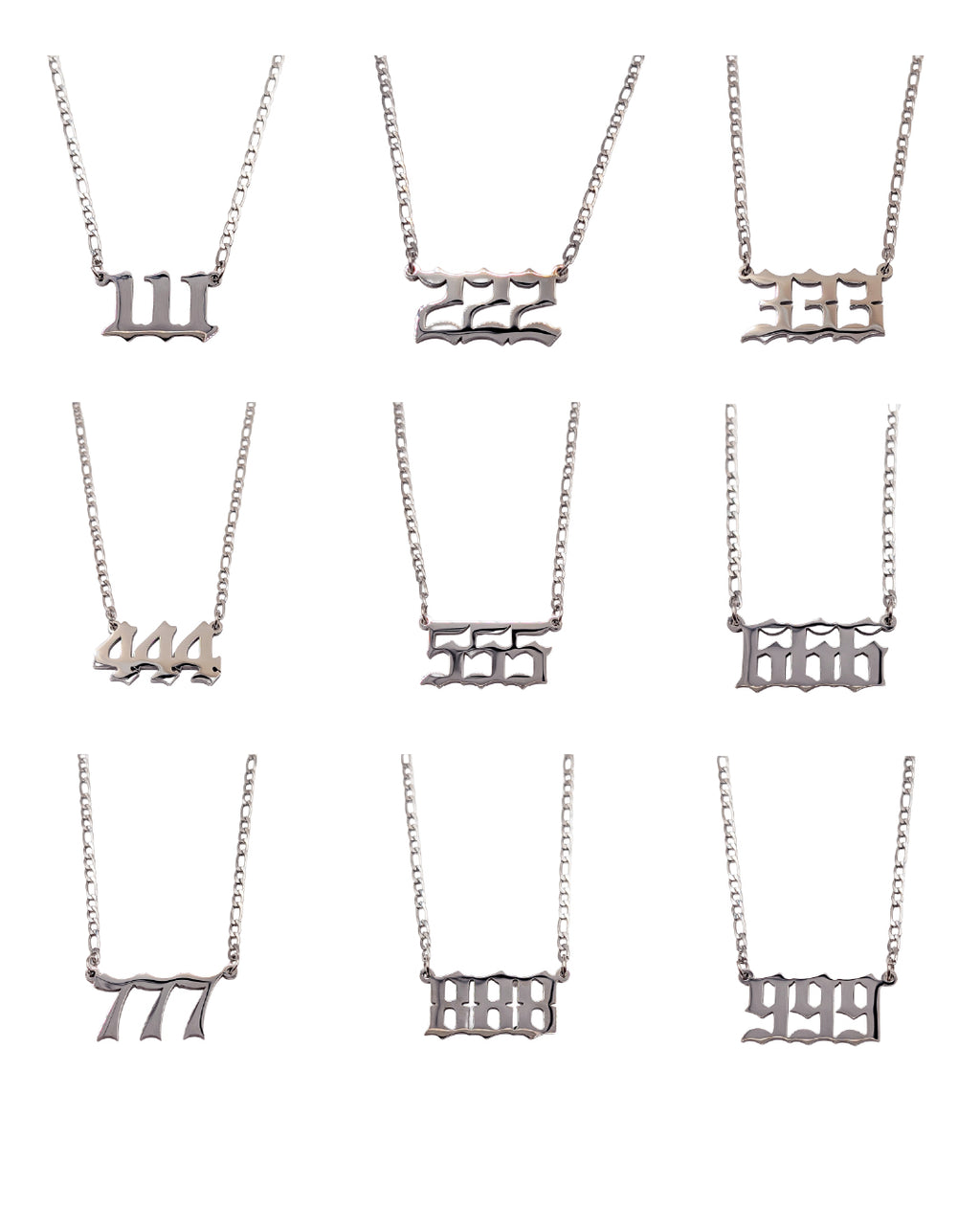 Angel Number Necklace (111-999)